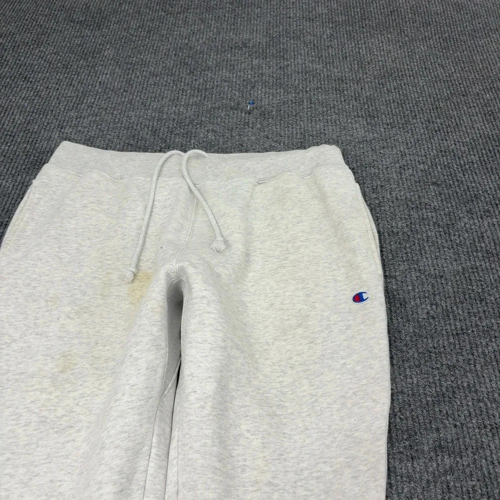 Champion Sweatpants Mens XL Grey Cotton Reverse Weave Graphic Joggers Athletic
